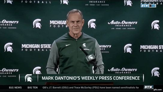 When told he's a 16-point underdog at Ohio State, Mark Dantonio smiles (Featured)