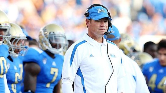Jim Mora explains practice outburst on QB Josh Rosen: "Out here, I'm an asshole." (UCLA)