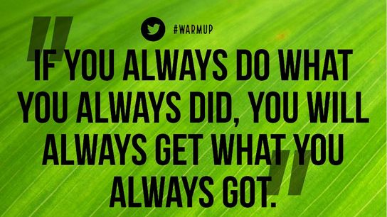 Tuesday's One Minute Warm Up (Featured)