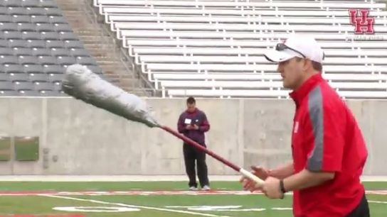 Tom Herman gets mic'd up at Houston (video)