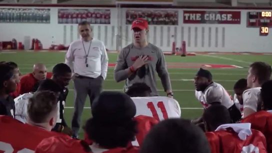 How often do you let your GAs and support staffers address the whole team? (Ohio State)