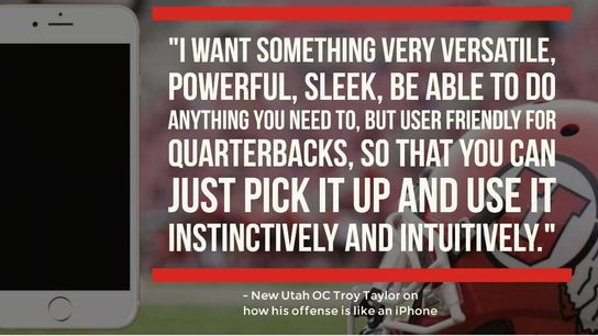 Utah's new offensive coordinator wants his offense to resemble an iPhone
