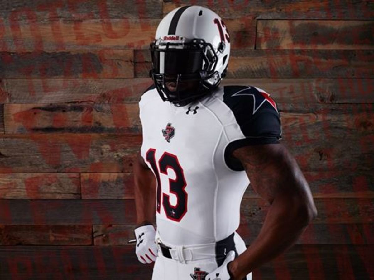 Check out Texas Tech's Lone Star uniforms for the Texas game