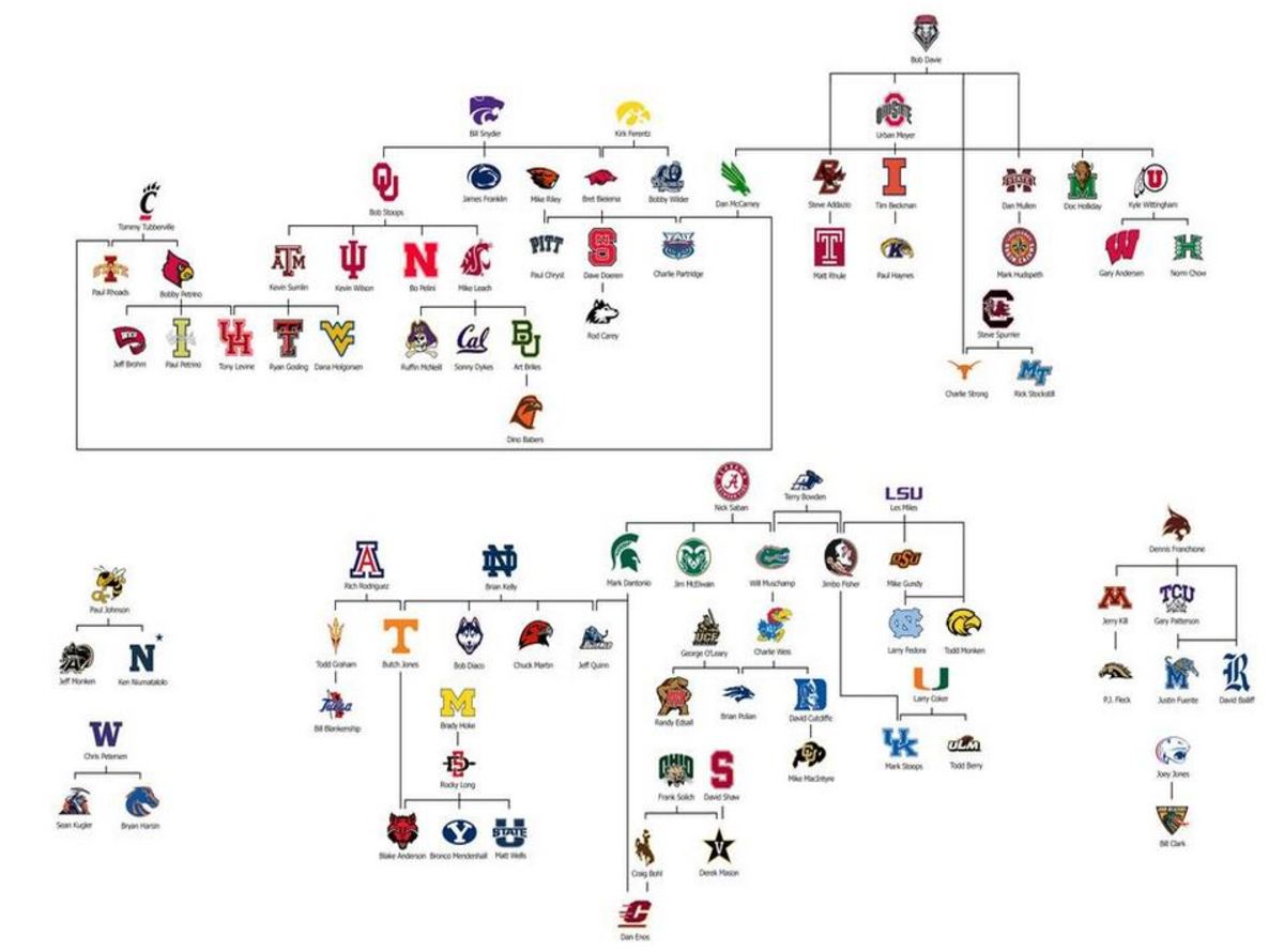 What Observations Can You Draw From This Coaching Tree Graphic