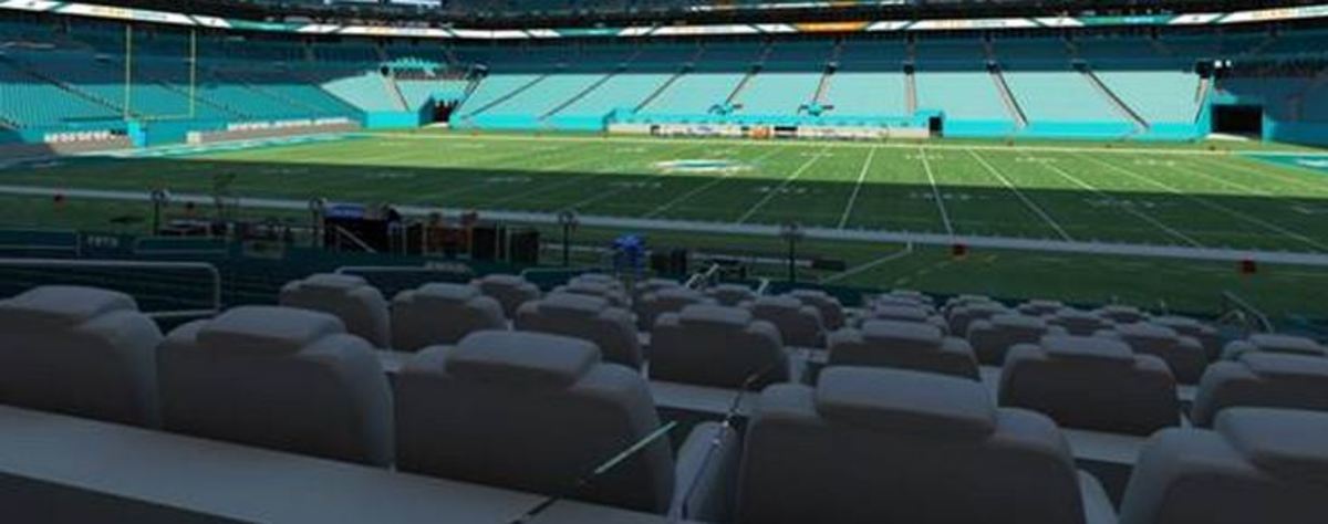 living room seats miami dolphins