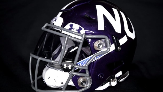 Northwestern helmet