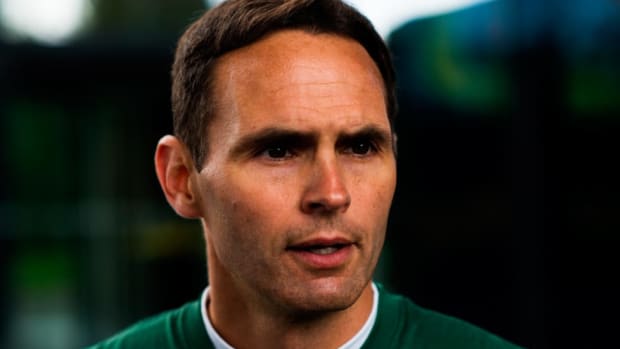 Matt Lubick, wide receivers coach. Post-practice interview coverage with the Oregon Ducks on Tuesday, Oct. 1. (Michael Arellano/Emerald)