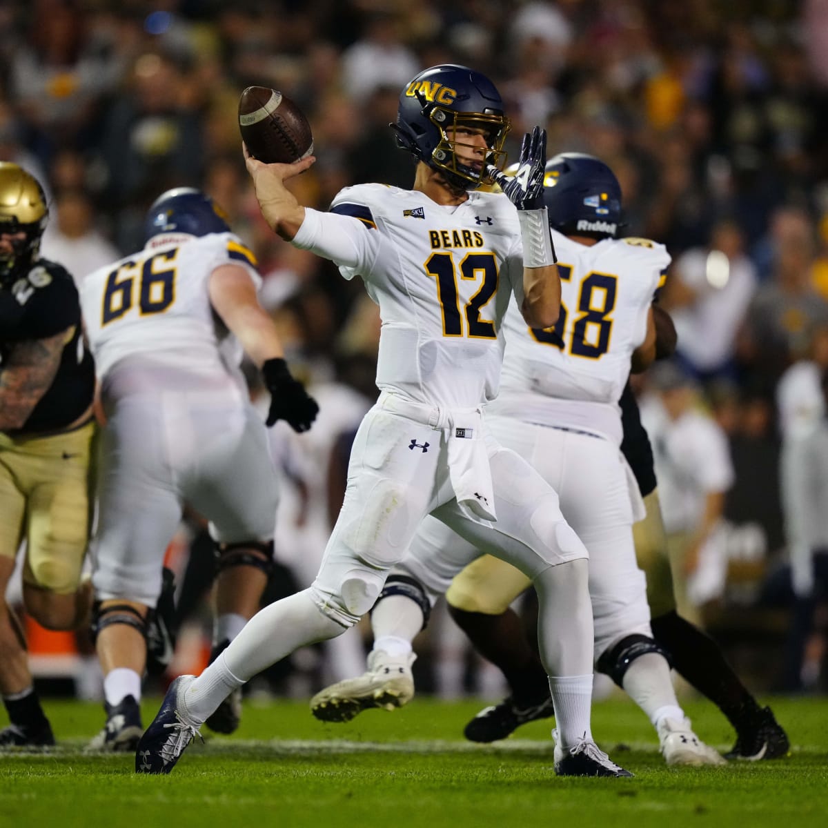 Northern Colorado's Max McCaffrey hit fan with clipboard