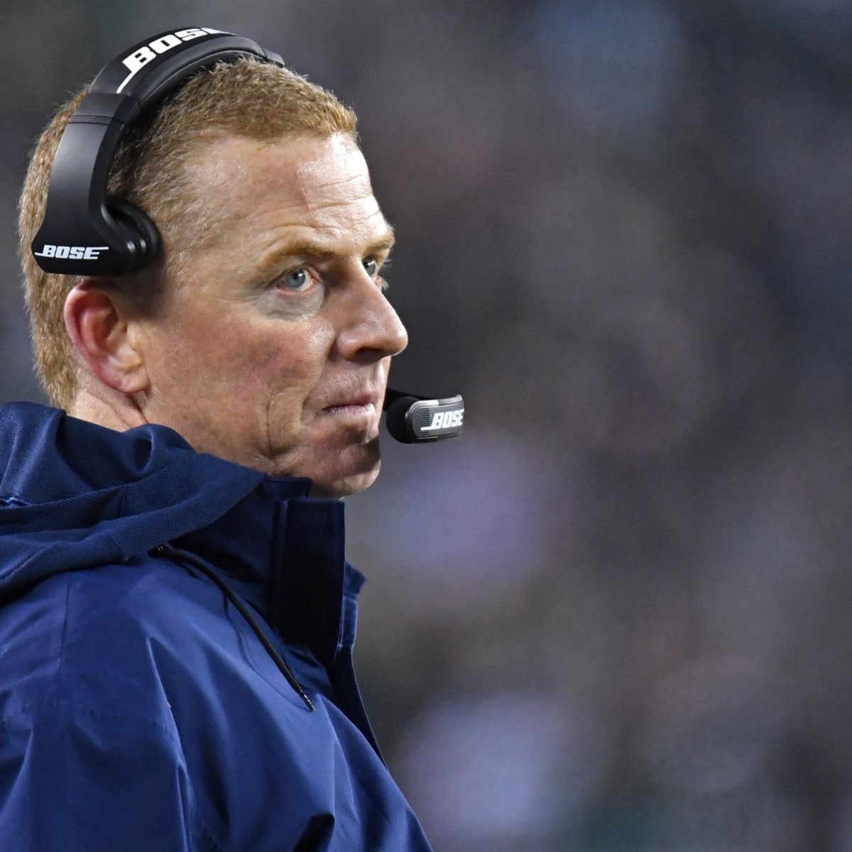 Dallas Cowboys head coach Jason Garrett yells on the sideline in