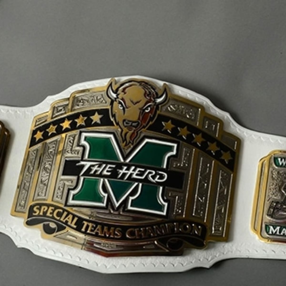 Photo Marshall Had Four Custom Made Championship Belts Designed For A New Incentive Program Footballscoop