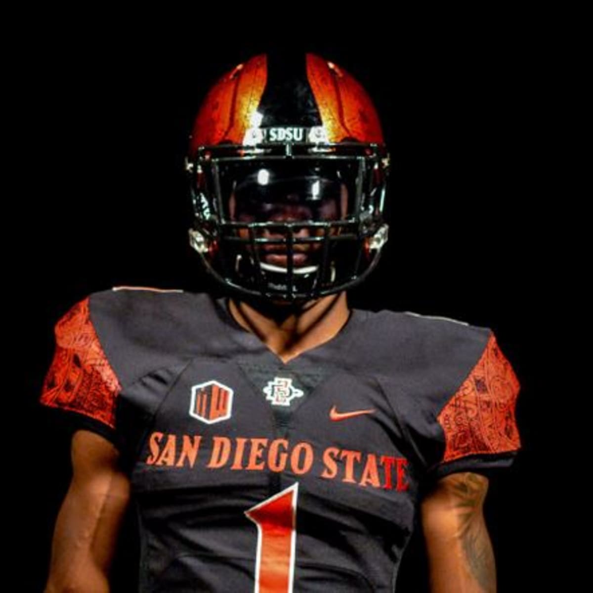 sdsu aztec football helmet