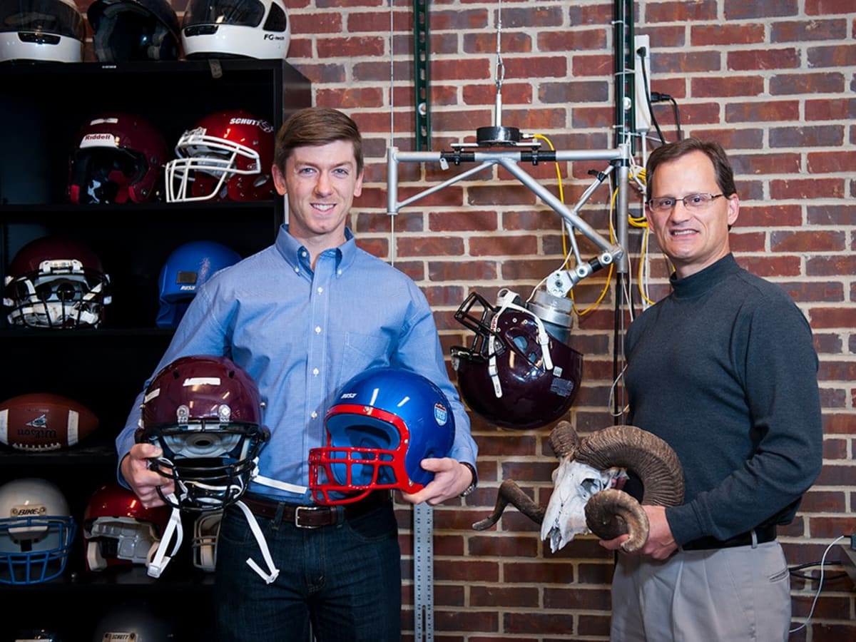 Find out how modern football helmets attempt to limit brain