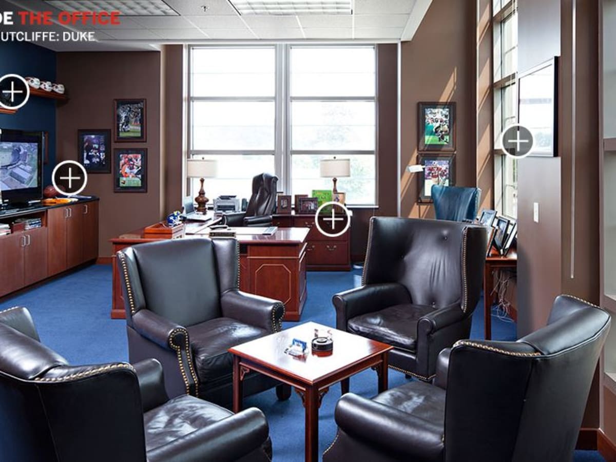 Step foot inside David Cutcliffe's office, courtesy of ESPN - Footballscoop