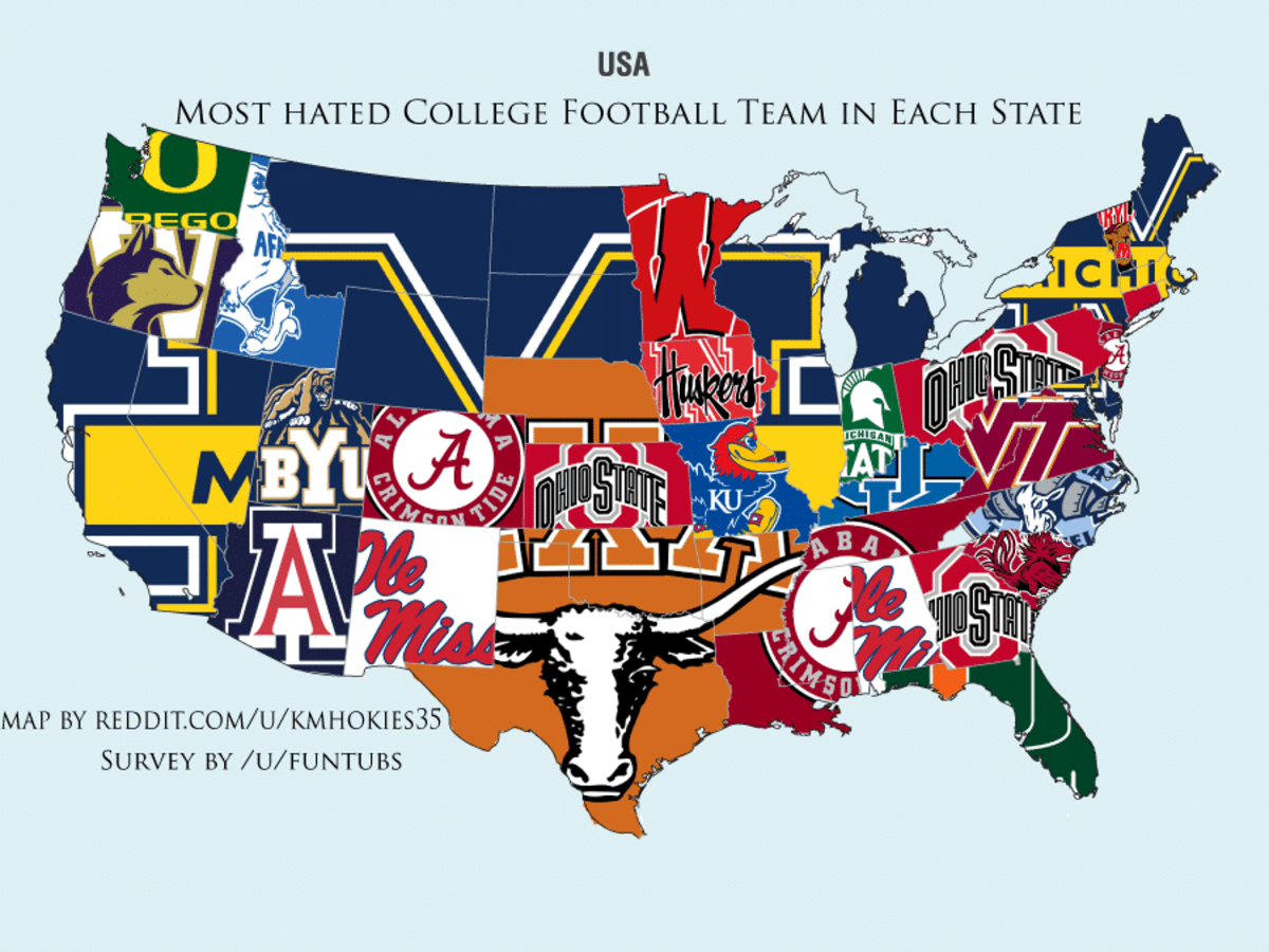 Most Hated MLB Teams By State