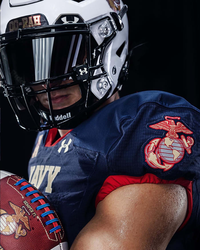 Navy unveils new alternate uniforms inspired by the Marines - Footballscoop