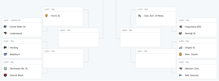 D-II playoff bracket has been announced - Footballscoop