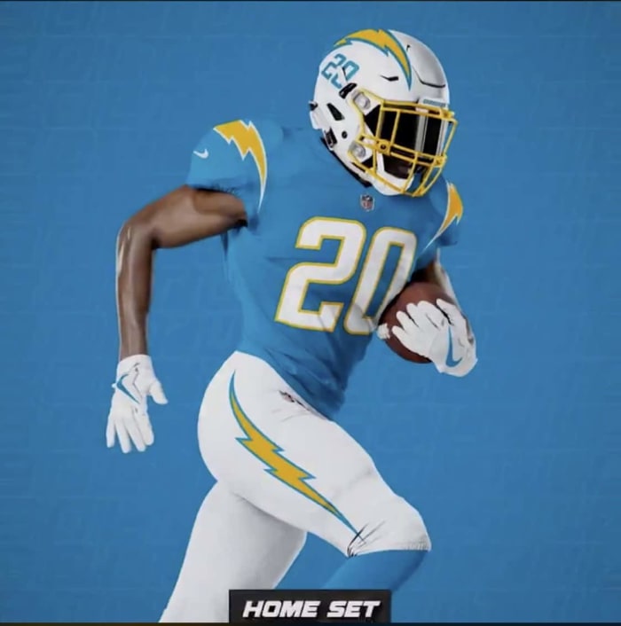The Chargers declared their uniforms perfect, then changed them
