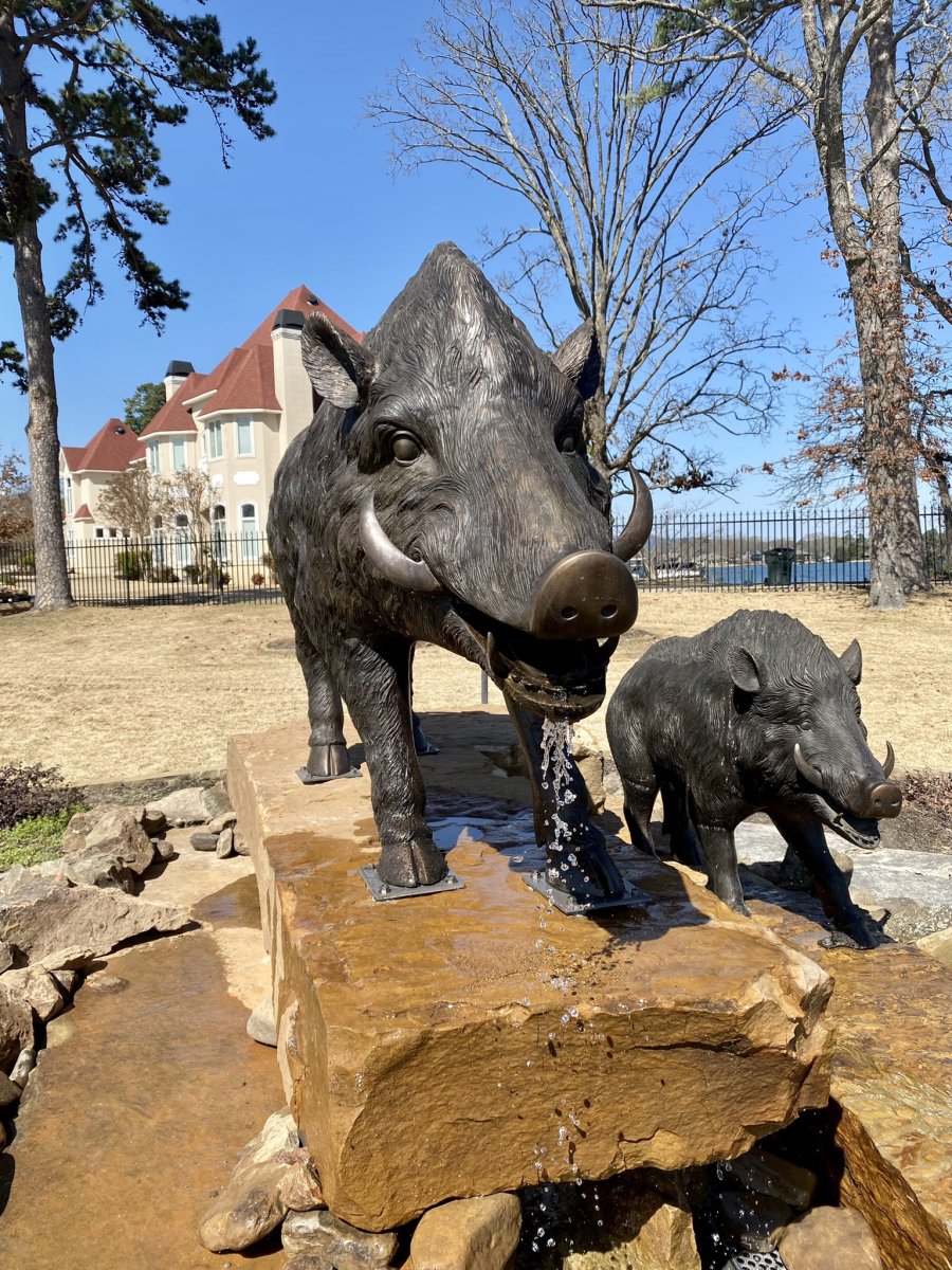 Slobbering Hog Statue