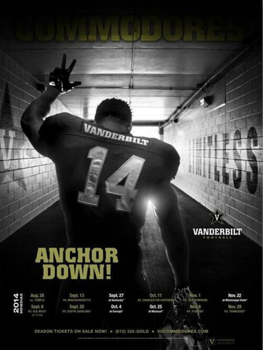 Vanderbilt schedule poster