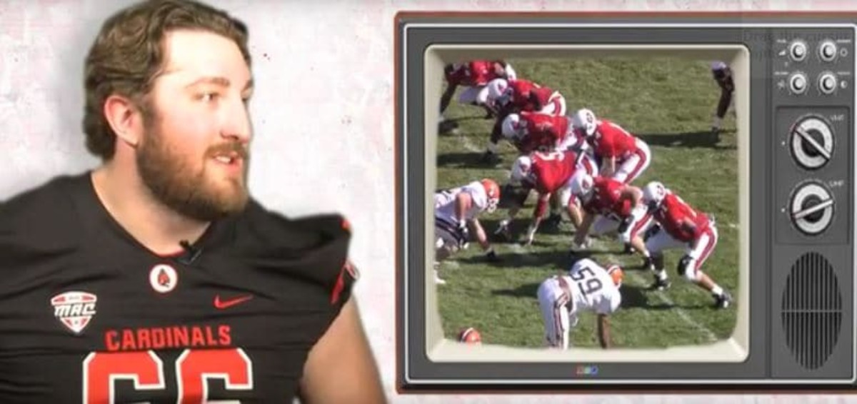 Ball State Players Critique Game Film Of Head Coach Mike Neu From His ...