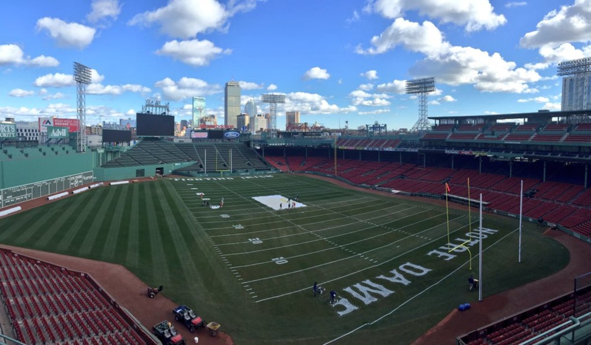 Photos Take a look at Fenway Park outfitted for a college football