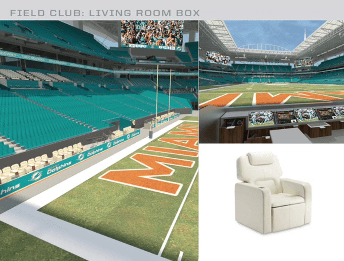 The Miami Dolphins are bringing your living room to the stadium