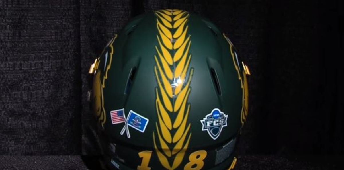 ndsu mini helmet