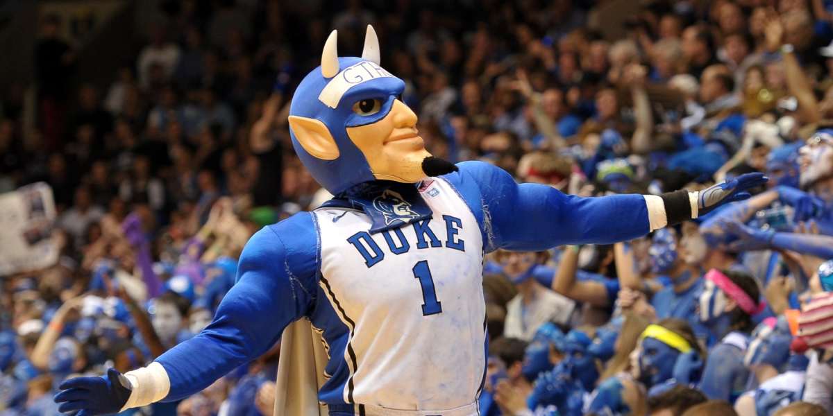 DURHAM, NC - MARCH 08: The mascot of the Duke Blue Devils performs during a game against the North Carolina Tar Heels at Cameron Indoor Stadium on March 8, 2014 in Durham, North Carolina. Duke defeated North Carolina 93-81. (Photo by Lance King/Getty Images)