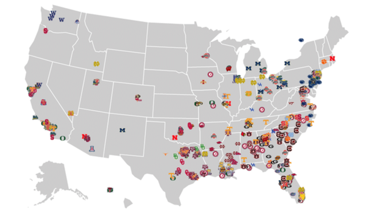 Map: Where 4- and 5-star players come from - Footballscoop