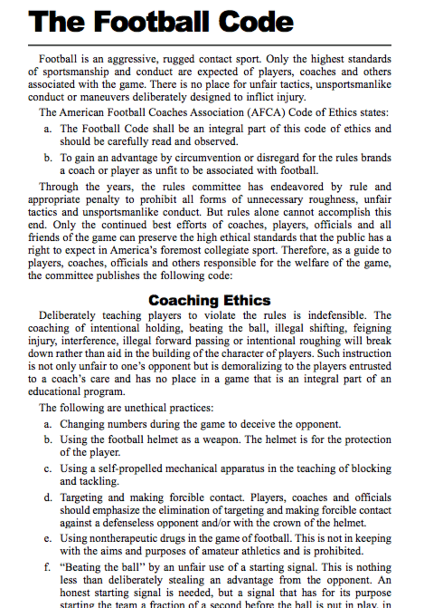 There are a lot of ridiculous items in the NCAA rule book, but this may take the cake