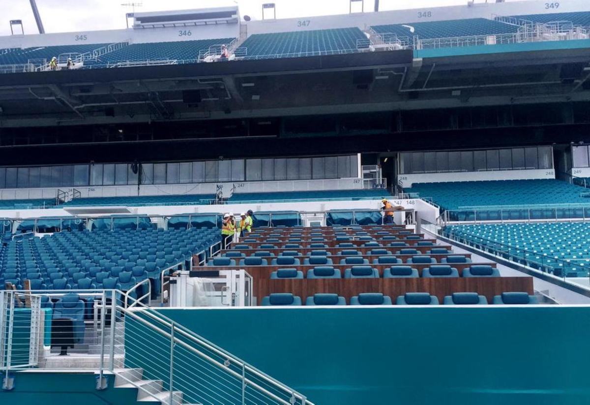 The Miami Dolphins are bringing your living room to the stadium