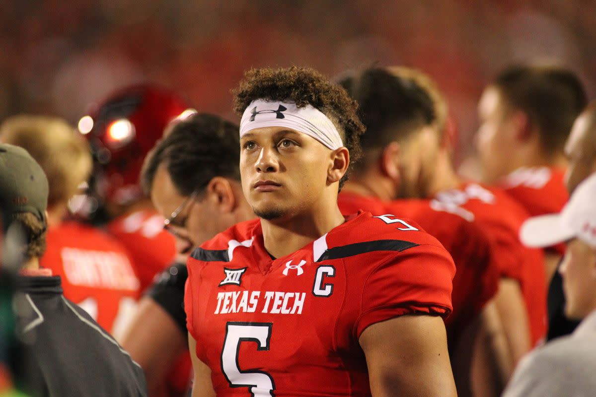 Chiefs' Patrick Mahomes attends Texas Tech's comeback win over Houston