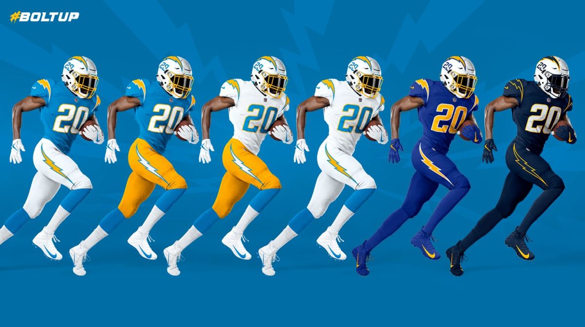 The Chargers declared their uniforms perfect, then changed them