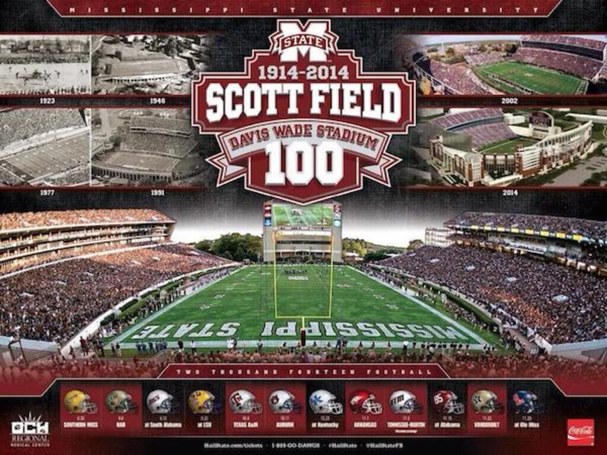 Mississippi State poster schedule22