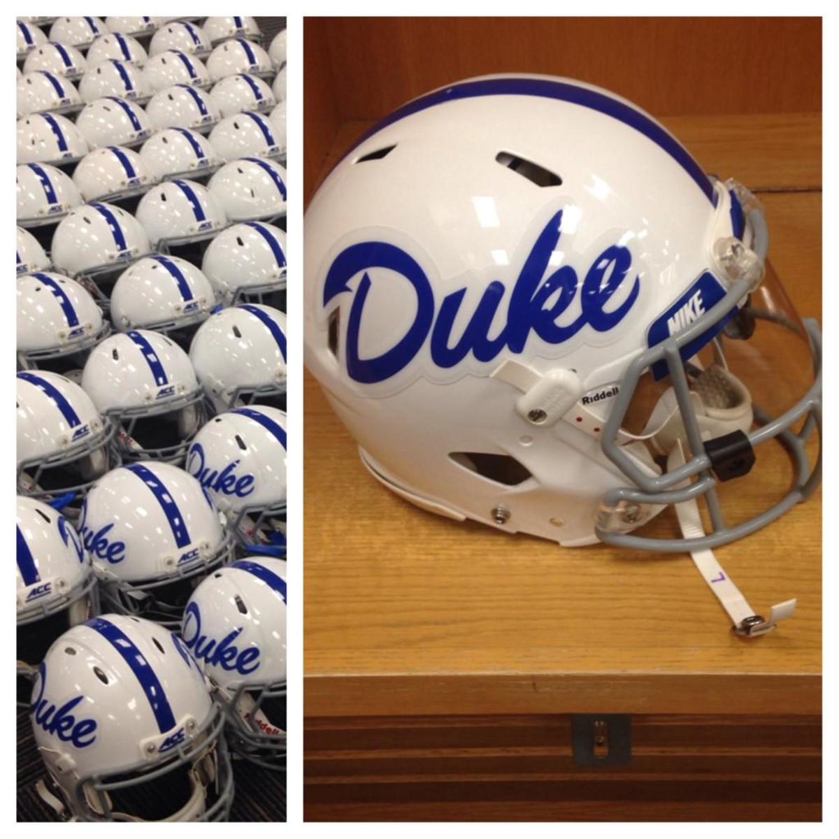 Duke throwback helmets