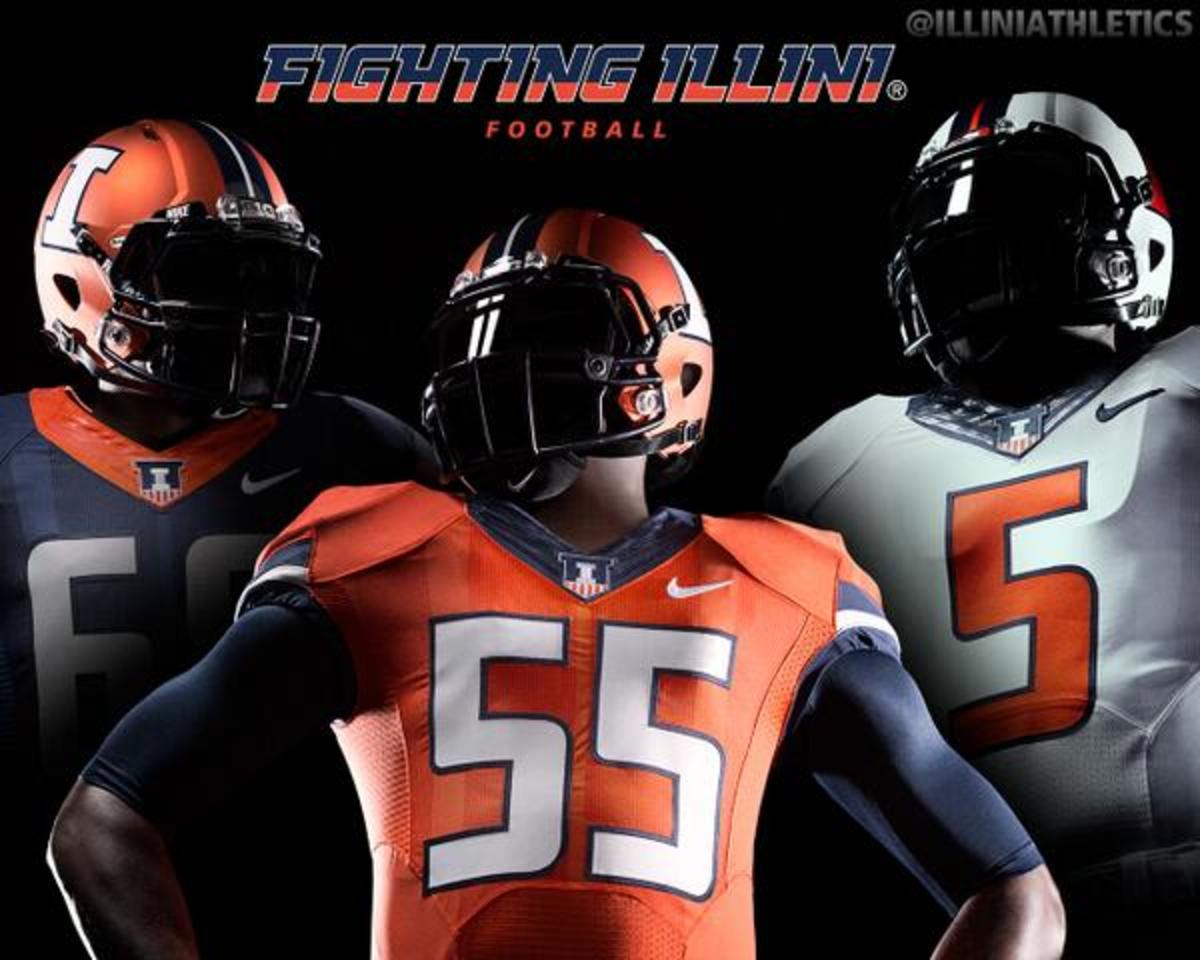 Photos: New uniforms at Illinois, where they take orange seriously