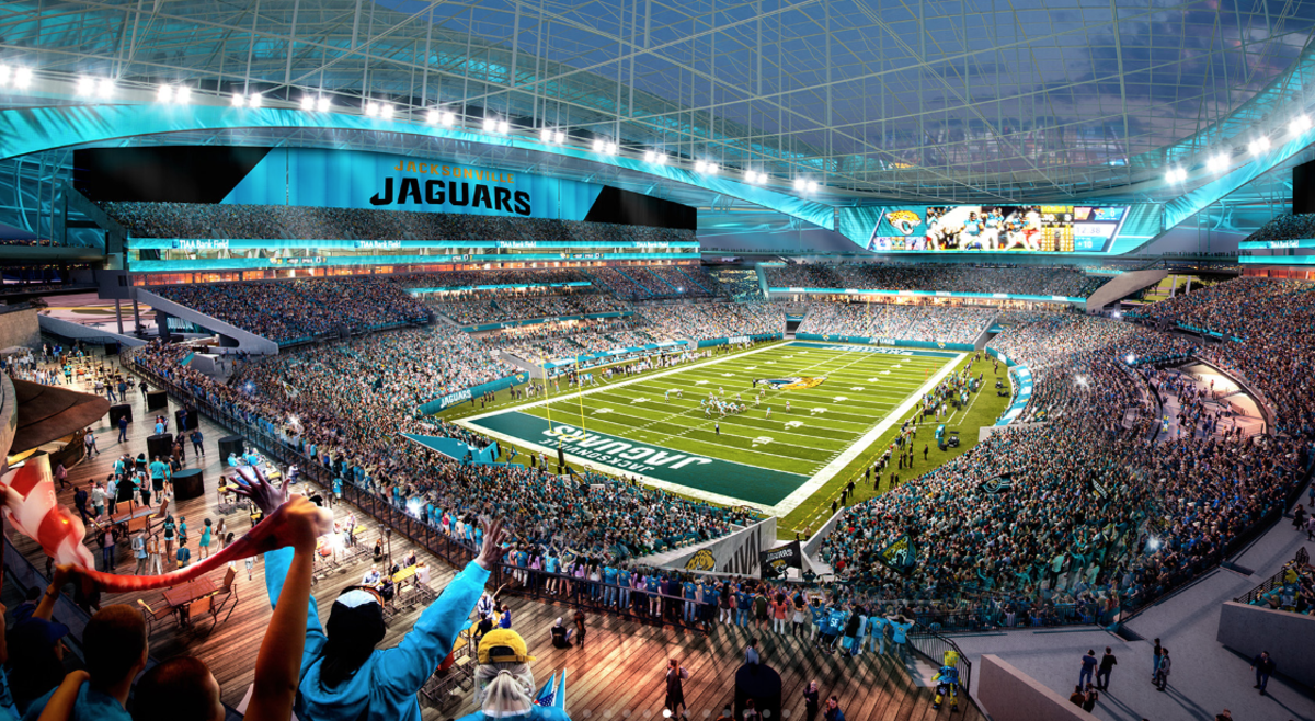 Jacksonville Jaguars unveil renderings for proposed new stadium