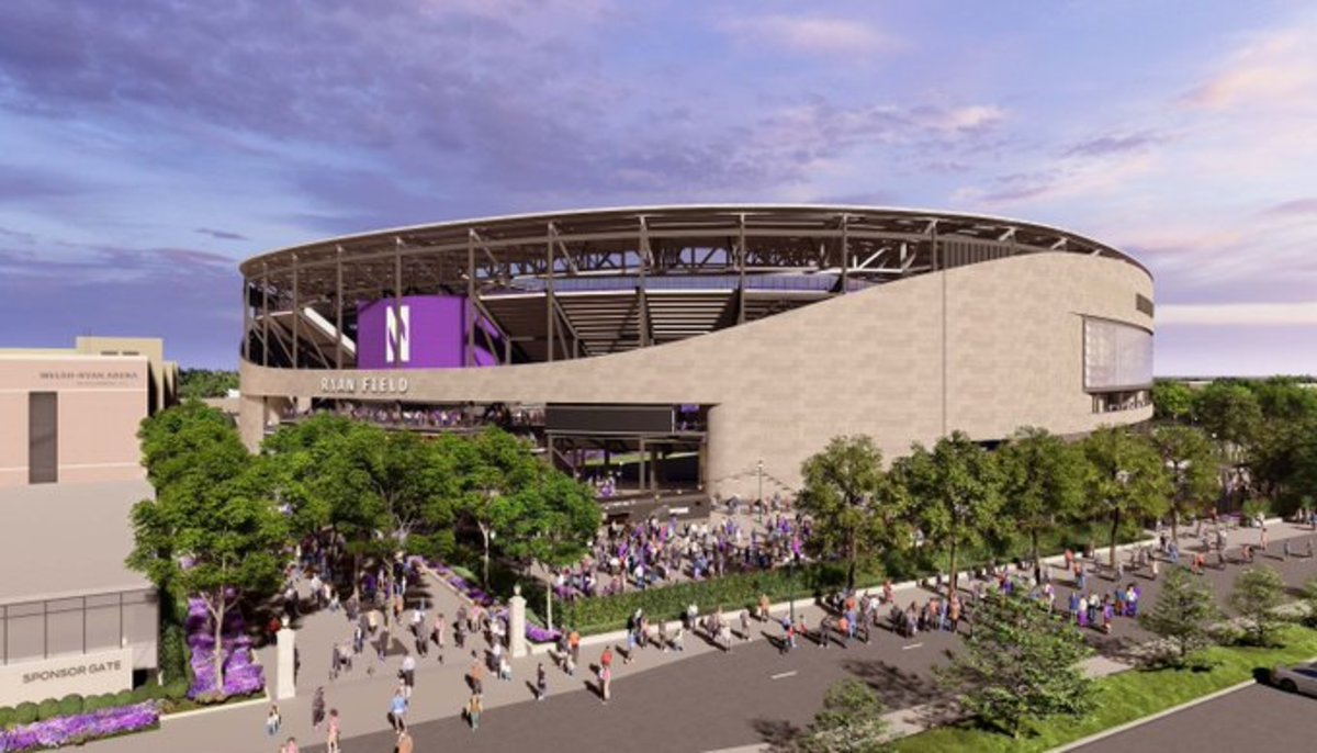 Northwestern shares new renderings of two-year, $800 million stadium ...