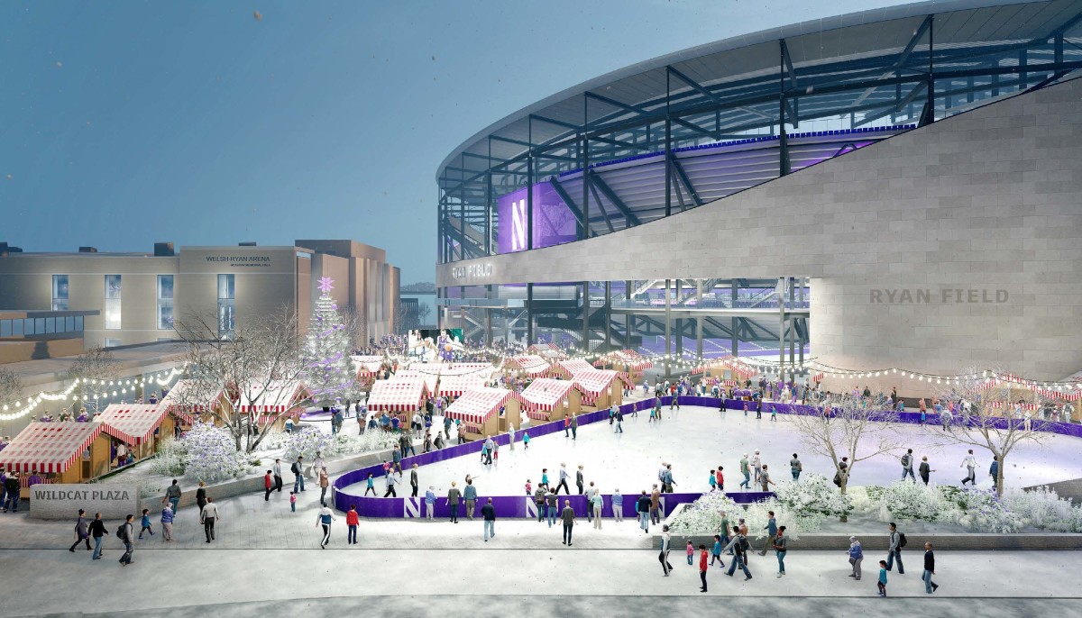 Northwestern Shares New Renderings Of Two-year, $800 Million Stadium ...