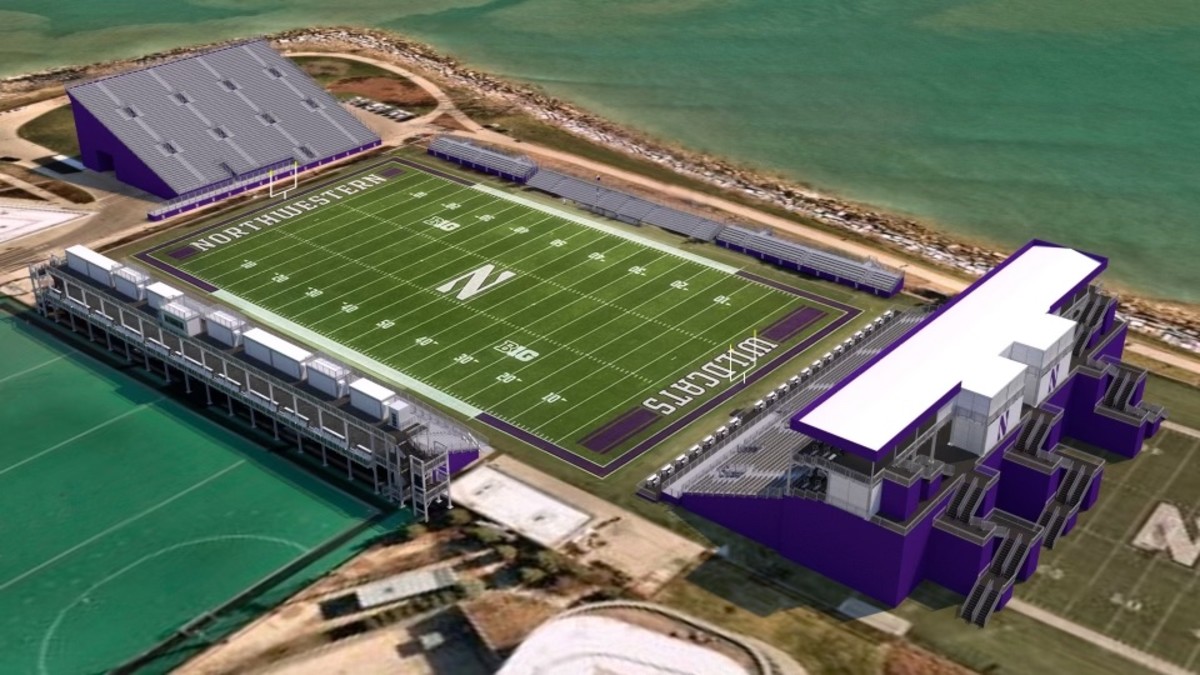 Northwestern Football Stadium 2024 Tickets Emera Bethena   Northwesetrn Temporary Stadium 