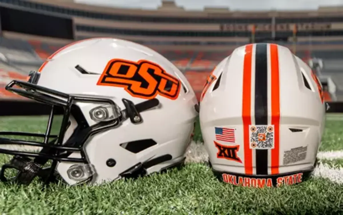 Error Code NCAA blocks Oklahoma State helmets Footballscoop