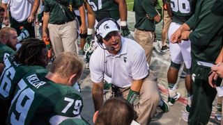 Michigan State OL coach Mark Staten is having his guys watch the Ali vs. Frazier fight as bowl homework (offensive line)