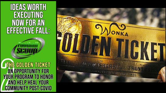 Idea to execute now for fall: The Golden Ticket experience (ideas now for fall)