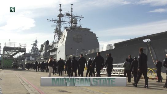 Video of the Day - Michigan State tours the USS Essex during Holiday Bowl prep