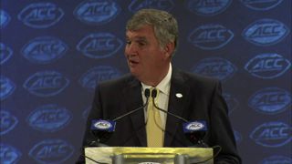 Paul Johnson explains why he doesn't get caught up in winning an arms race with programs like Clemson (Clemson)