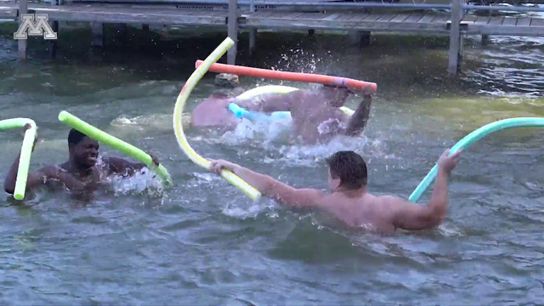 Video of the Day - Gopher football enjoys some time at the Fleck lake house