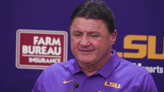 Ed Orgeron provides an update on LSU's search to fill their open coordinator position (LSU)