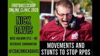 Movements and stunts to stop RPOS - Nick Davis | Rose Hulman (D-III - IN) | Defense (rpos)
