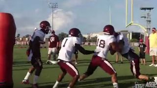 Video: Texas A&M DC John Chavis introduces players to the 3 vs. 1 Aggie Attack drill (Texas A&M)