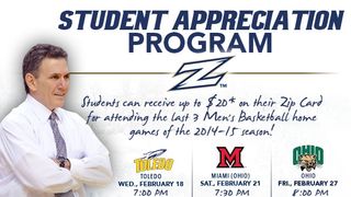 Akron is paying its students to attend basketball games (Akron)